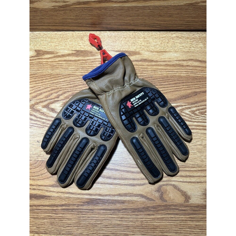 MCR SAFETY Grain Goat Leather Driver Work Glove ANSI Cut A5 Brand New